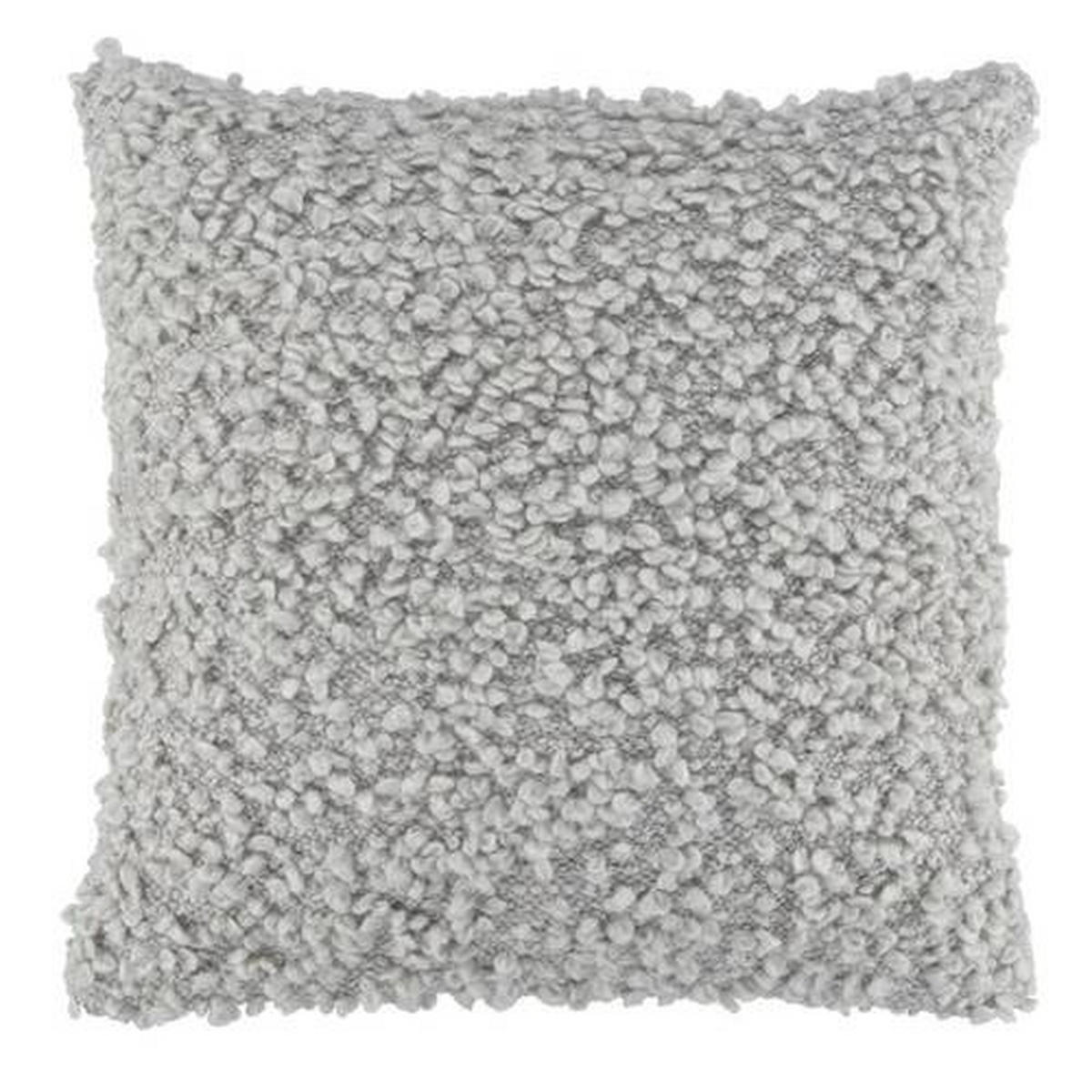 UKRASNI JASTUK 45/45 cm   BOUCLE  - srebrna, Konvencionalno, tekstil (45/45cm) - Novel