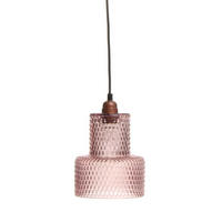 ZÁVĚSNÉ SVÍTIDLO,  17/27/17 cm - purpurová, Trend, sklo (17/27/17cm) - P & B