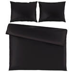 BETTWÄSCHE TANJA Satin 200/200 cm  - Schwarz, Basics, Textil (200/200cm) - Novel
