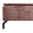 BOXSPRINGBETT 140/200 cm  in Weinrot  - Weinrot/Schwarz, Design, Textil/Metall (140/200cm) - Esposa