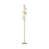 STEHLEUCHTE 23/160 cm    - Goldfarben/Weiß, Trend, Stein/Metall (23/160cm) - MAYTONI