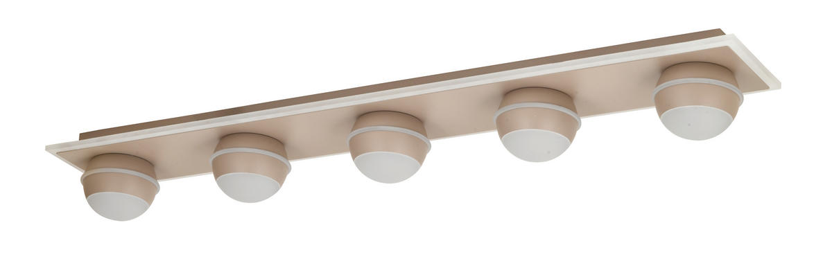 LED-DECKENLEUCHTE Biarritz 99/15/12,5 cm  - Schwarzchrom, Design, Kunststoff/Metall (99/15/12,5cm)
