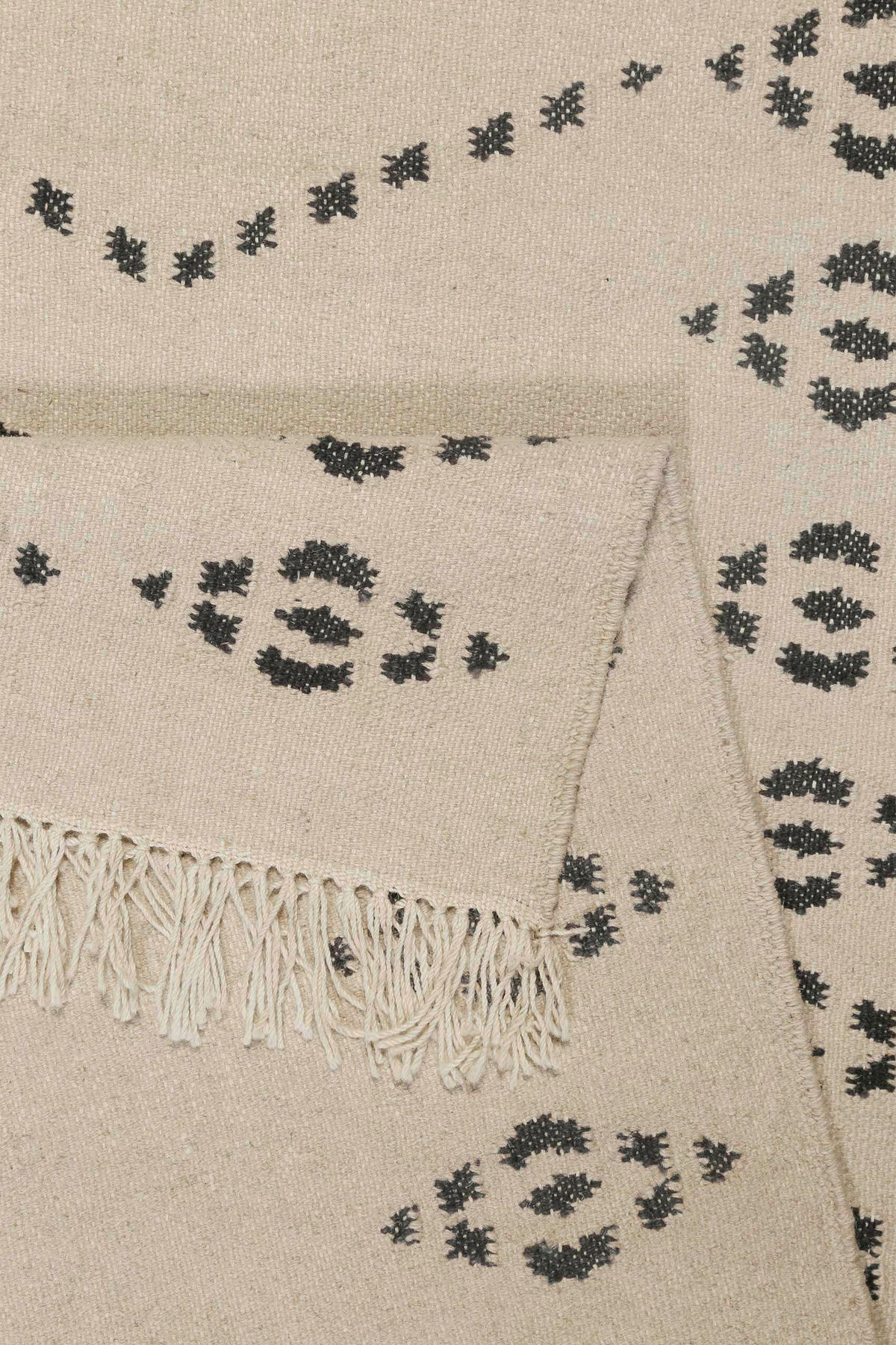 HANDWEBTEPPICH 80/150 cm Belmont Dunkelgrau, Beige rechteckig  - Dunkelgrau/Beige, Design, Textil (80/150cm)