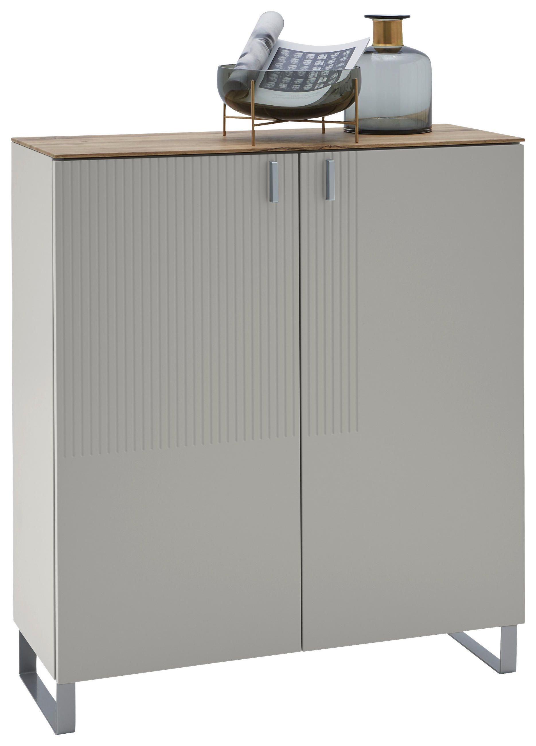 SCHUHSCHRANK Eiche furniert Eichefarben, Sandfarben  - Sandfarben/Eichefarben, Design, Holz/Holzwerkstoff (93/104/36cm) - Dieter Knoll