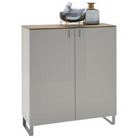 SCHUHSCHRANK Eiche furniert Eichefarben, Sandfarben  - Sandfarben/Eichefarben, Design, Holz/Holzwerkstoff (93/104/36cm) - Dieter Knoll