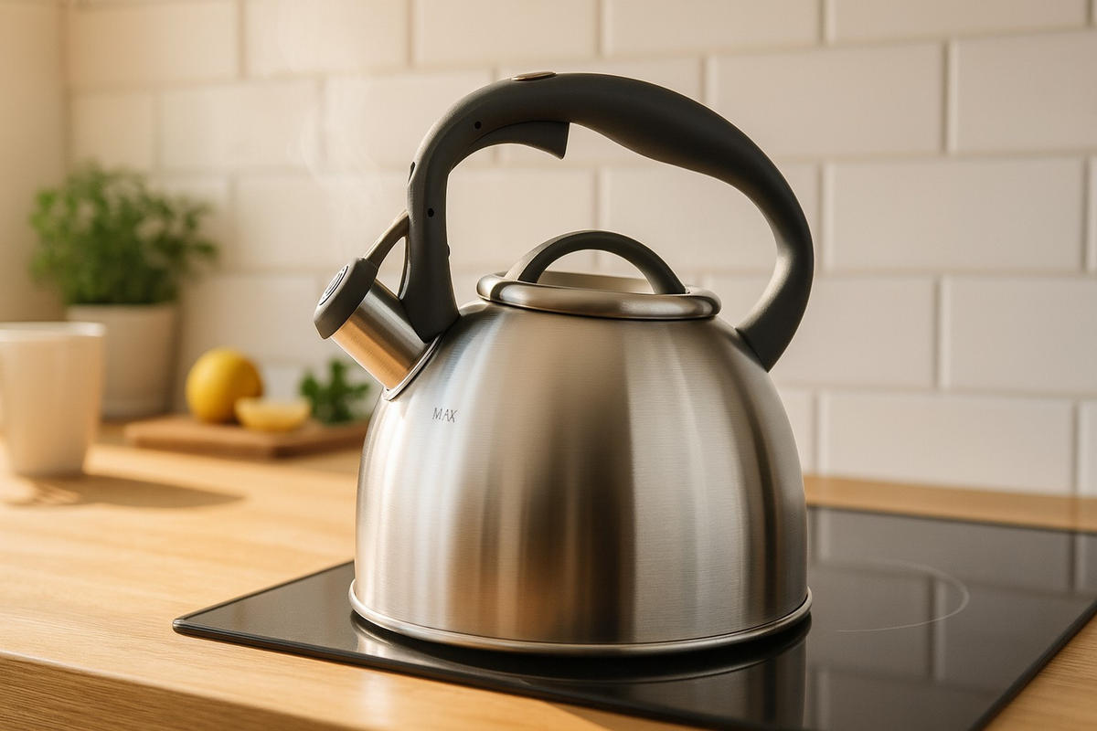 TEEKESSEL  - Silberfarben, Basics, Kunststoff/Metall (20,5/22/21cm)