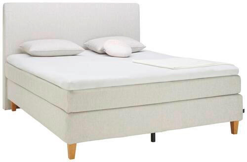 BOXSPRINGBETT 180/200 cm  in Naturfarben  - Naturfarben, KONVENTIONELL, Holz/Textil (180/200cm) - Jensen