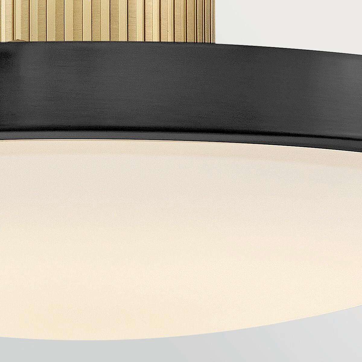 LED-HÄNGELEUCHTE Hinkley 22,2/36,2 cm  - Schwarz, Design, Glas/Metall (22,2/36,2cm) - Elstead Lighting