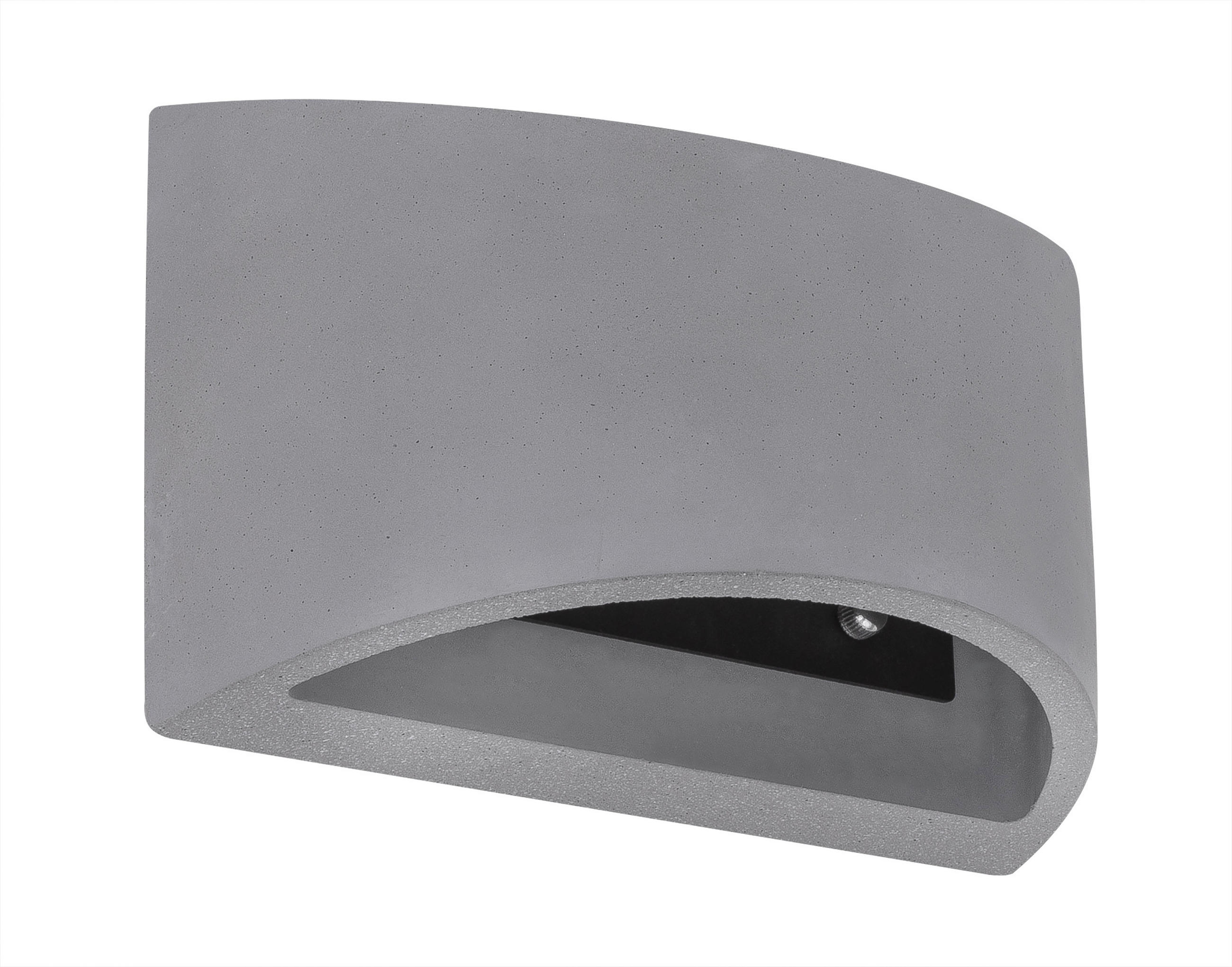 WANDLEUCHTE 20/8,8/12 cm   - Grau, Design, Stein (20/8,8/12cm) - Globo