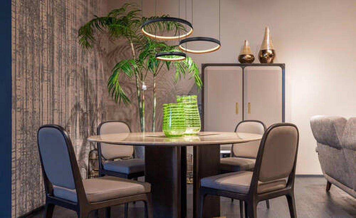 LED FÜGGŐLÁMPA 76,7/50,3/150 cm  - fekete/opál, Design, műanyag/fém (76,7/50,3/150cm) - Globo