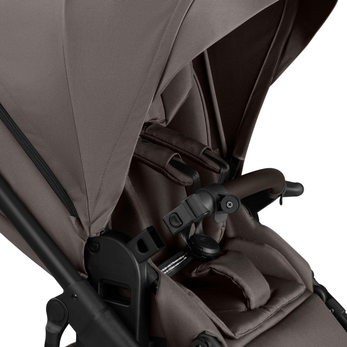 KINDERWAGENSET Salsa 5 Air Starter Set - Teddy  - Sandfarben/Schwarz, Basics, Textil/Metall (95,5/63/118cm) - ABC Design