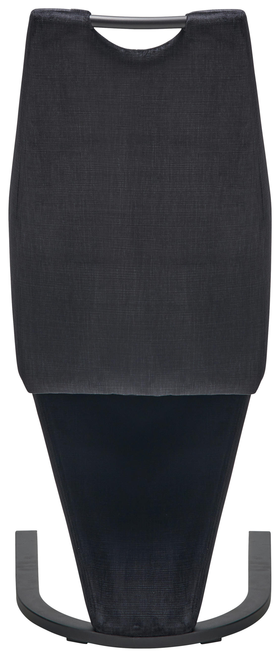 SCHWINGSTUHL  in Eisen Webstoff  - Schwarz, LIFESTYLE, Textil/Metall (44/105/65cm) - MID.YOU