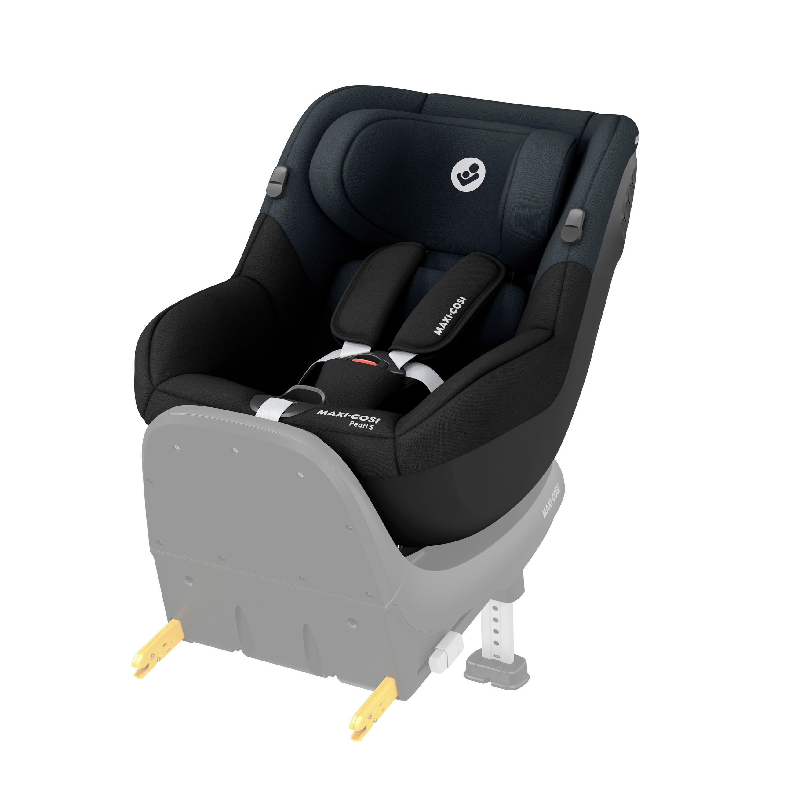 REBOARDER-KINDERSITZ Pearl S  - Schwarz, Basics, Kunststoff/Textil (44/50/58cm) - Maxi-Cosi