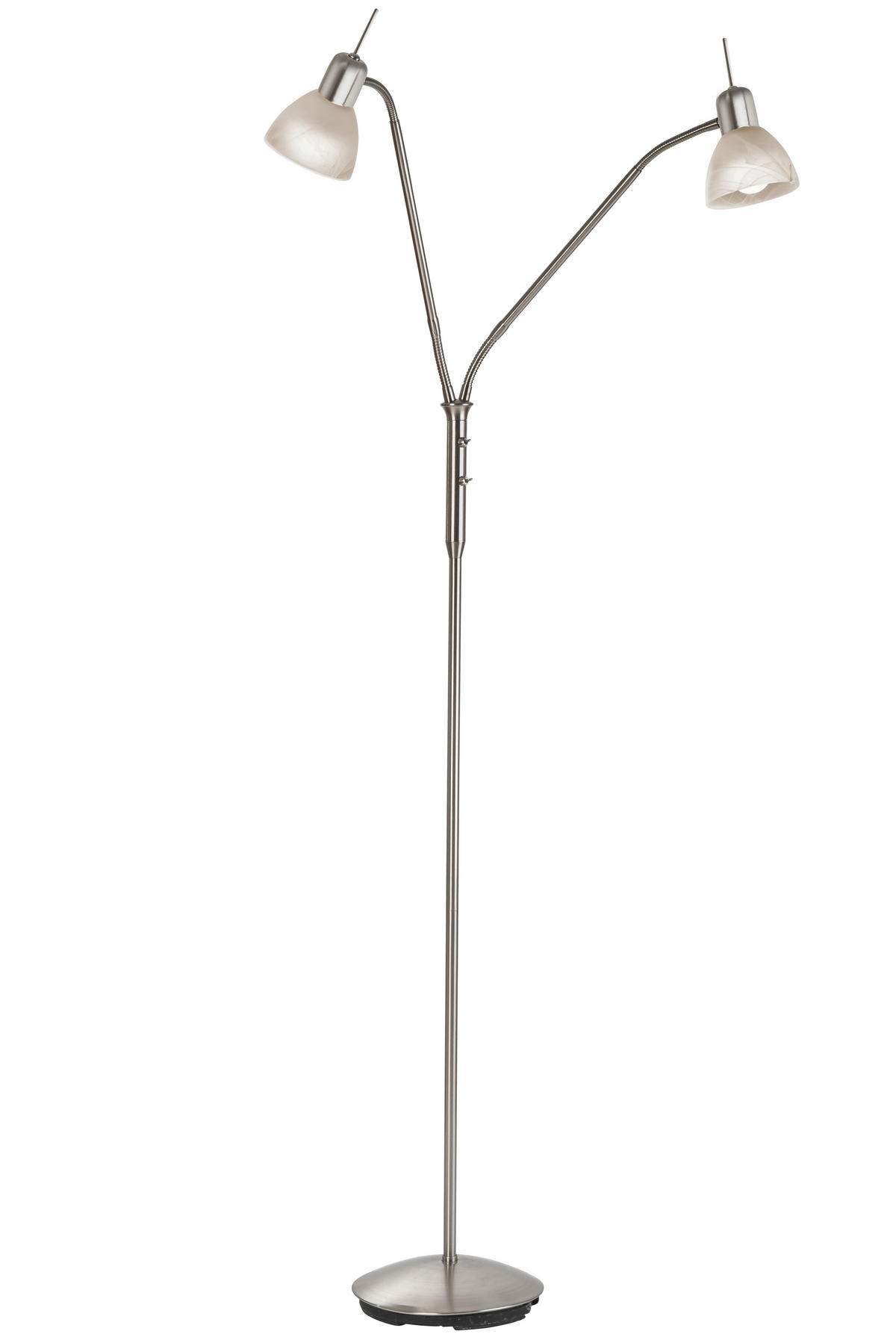 STEHLEUCHTE - Weiss/Alabasterfarben, Konventionell, Glas/Kunststoff (45/150cm) - Globo