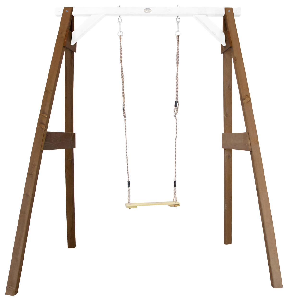 SCHAUKEL  - Braun/Weiß, KONVENTIONELL, Holz (181/207/160cm) - Ambia Garden