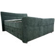 BOXSPRINGBETT 180/200 cm  in Türkis  - Türkis/Chromfarben, KONVENTIONELL, Textil/Metall (180/200cm) - Esposa