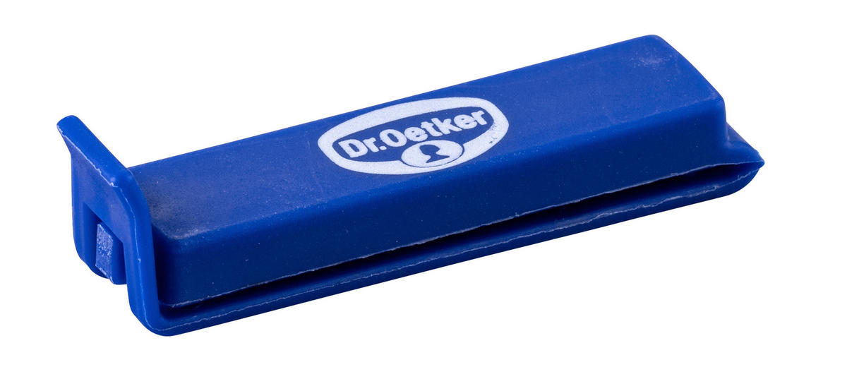 TASAKZÁRÓ CSIPESZEK  - piros/kék, Konventionell, műanyag - Dr.Oetker