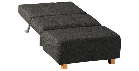 SCHLAFSESSEL  in Flachgewebe Anthrazit  - Anthrazit/Naturfarben, Design, Holz/Textil (85/92/102cm) - Novel