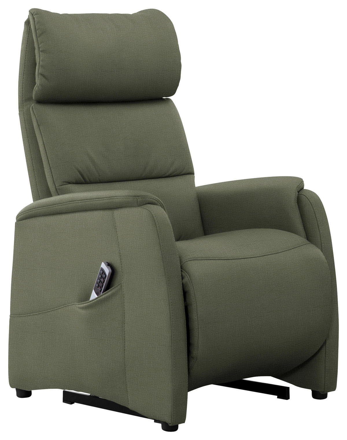 FAUTEUIL DE TÉLÉVISION in Grün  - Schwarz/Grün, Konventionell, Leder/Kunststoff (69/109/83cm) - Cantus