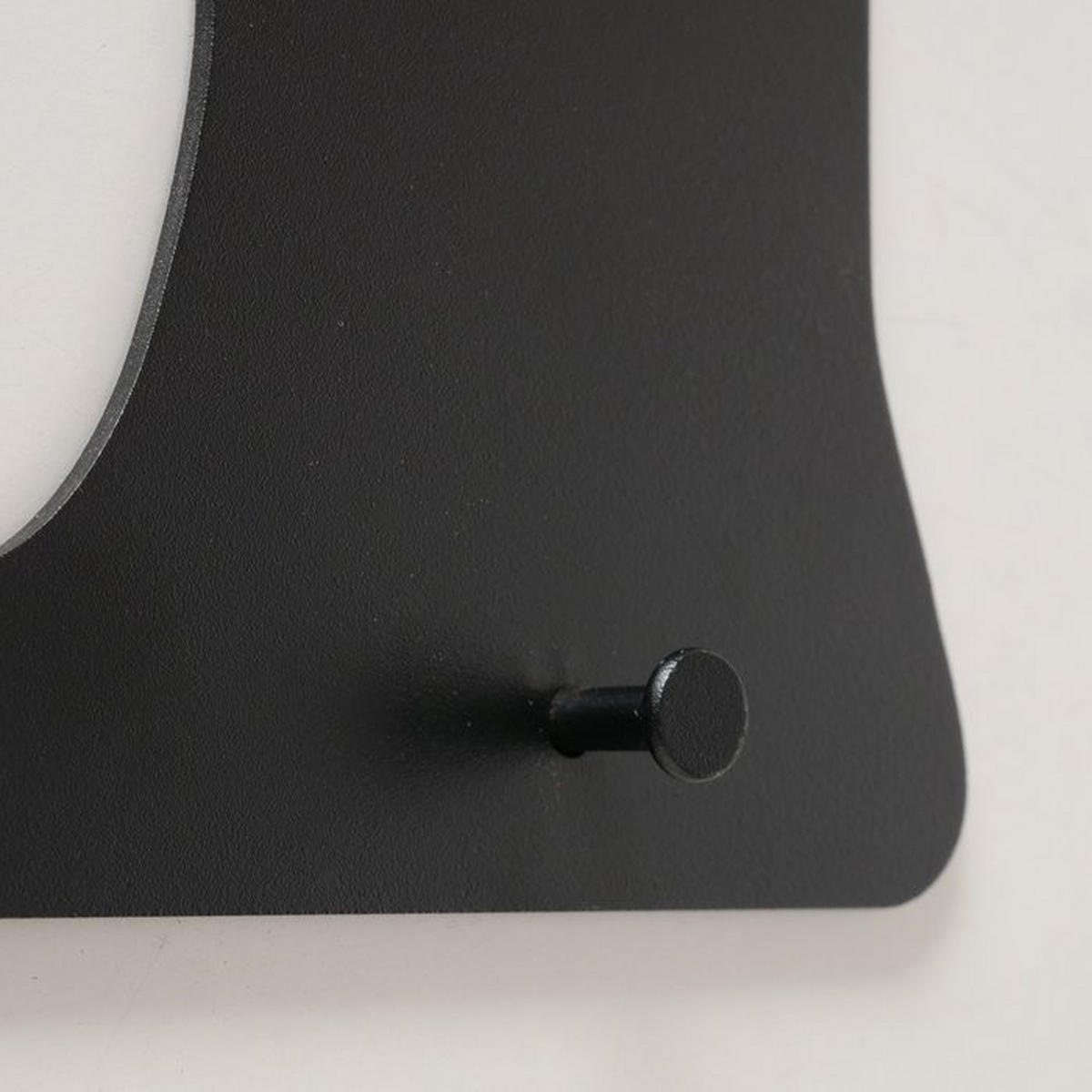 GARDEROBENHAKEN  in Schwarz  - Schwarz, Basics, Metall (2/38/30cm) - Boltze Home