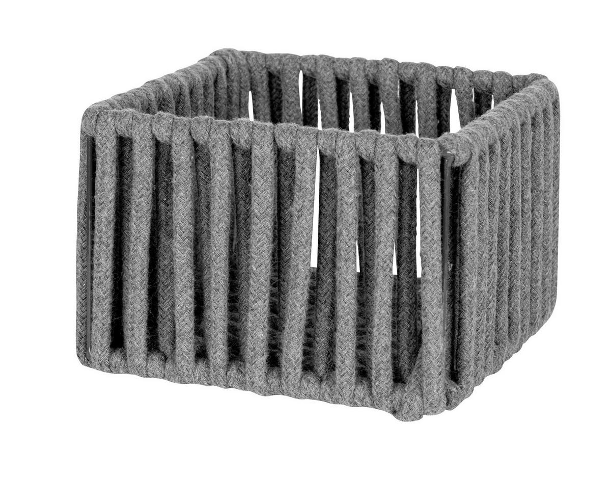AUFBEWAHRUNGSKÖRBCHEN     - Grau, KONVENTIONELL, Textil (15/10/15cm) - Schöner Wohnen