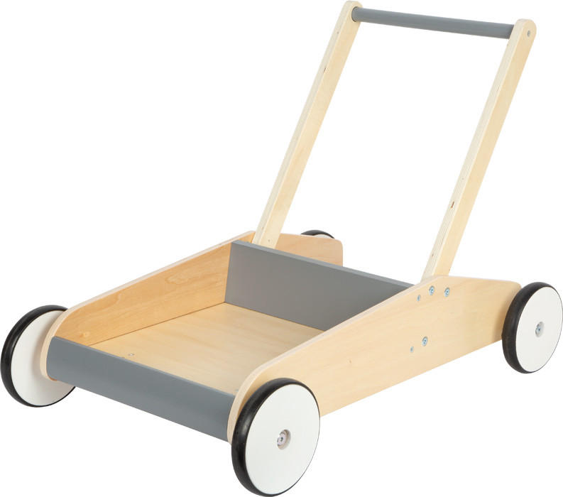 small foot Lauflernwagen Hellgrau 62x46x41 cm