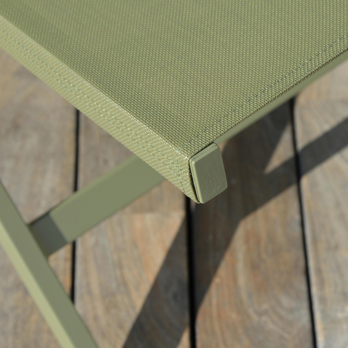 KLAPPSESSEL Netzbespannung Grün  - Grün, Design, Textil/Metall (80/70/88cm) - Ambia Garden