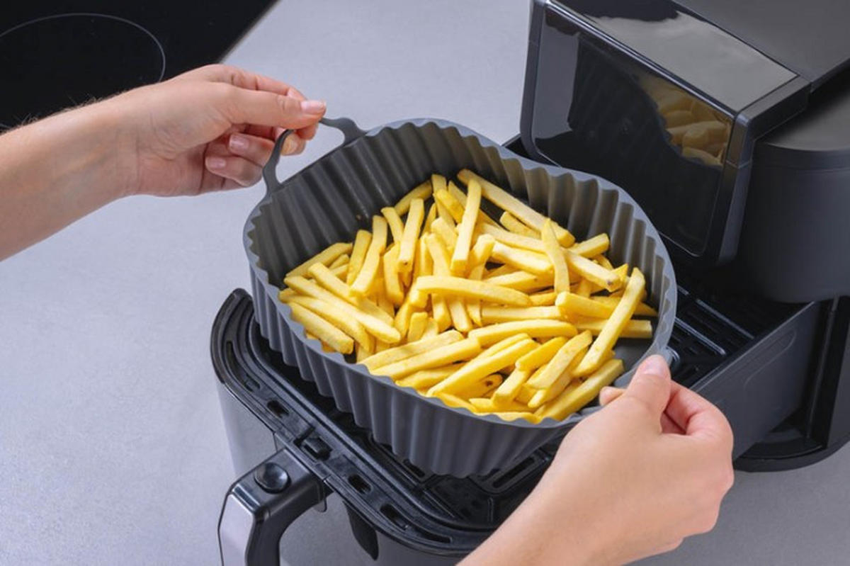 SILIKONFORM AIRFRYER - mörkgrå, Basics, plast (21cm) - Best Price