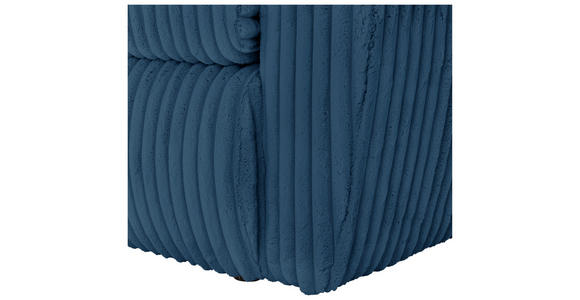 SCHLAFSOFA in Cord, Plüsch Blau  - Blau/Schwarz, MODERN, Kunststoff/Textil (240/90/120cm) - Carryhome