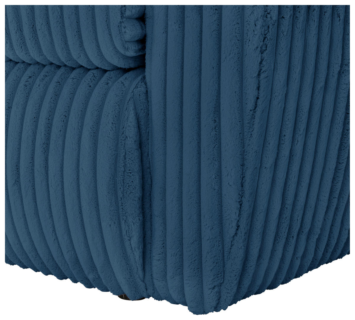 SCHLAFSOFA in Cord, Plüsch Blau  - Blau/Schwarz, Modern, Kunststoff/Textil (240/90/120cm) - Carryhome