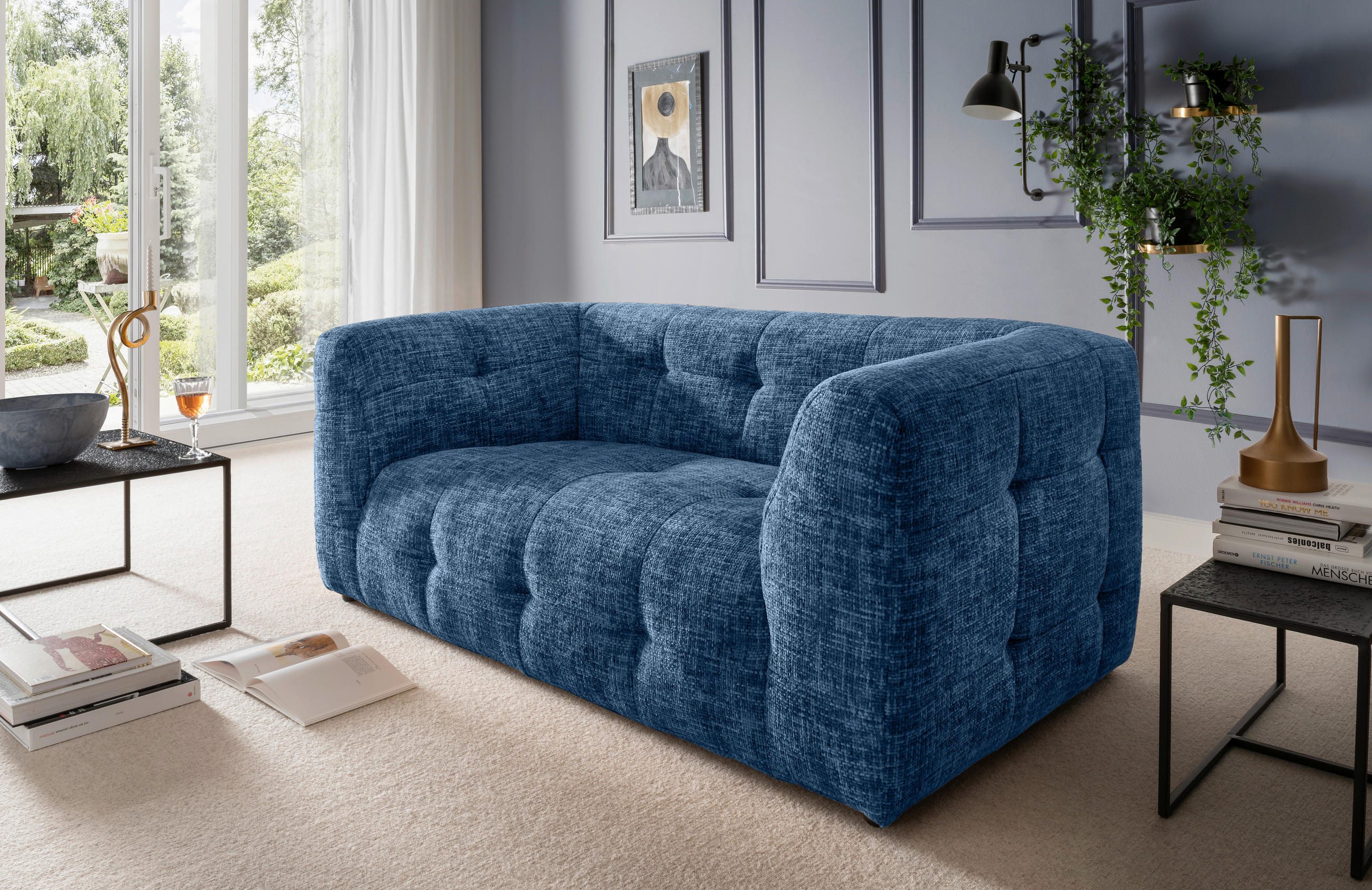 2-sitzer-sofa Velice, Blau B: 184 Cm