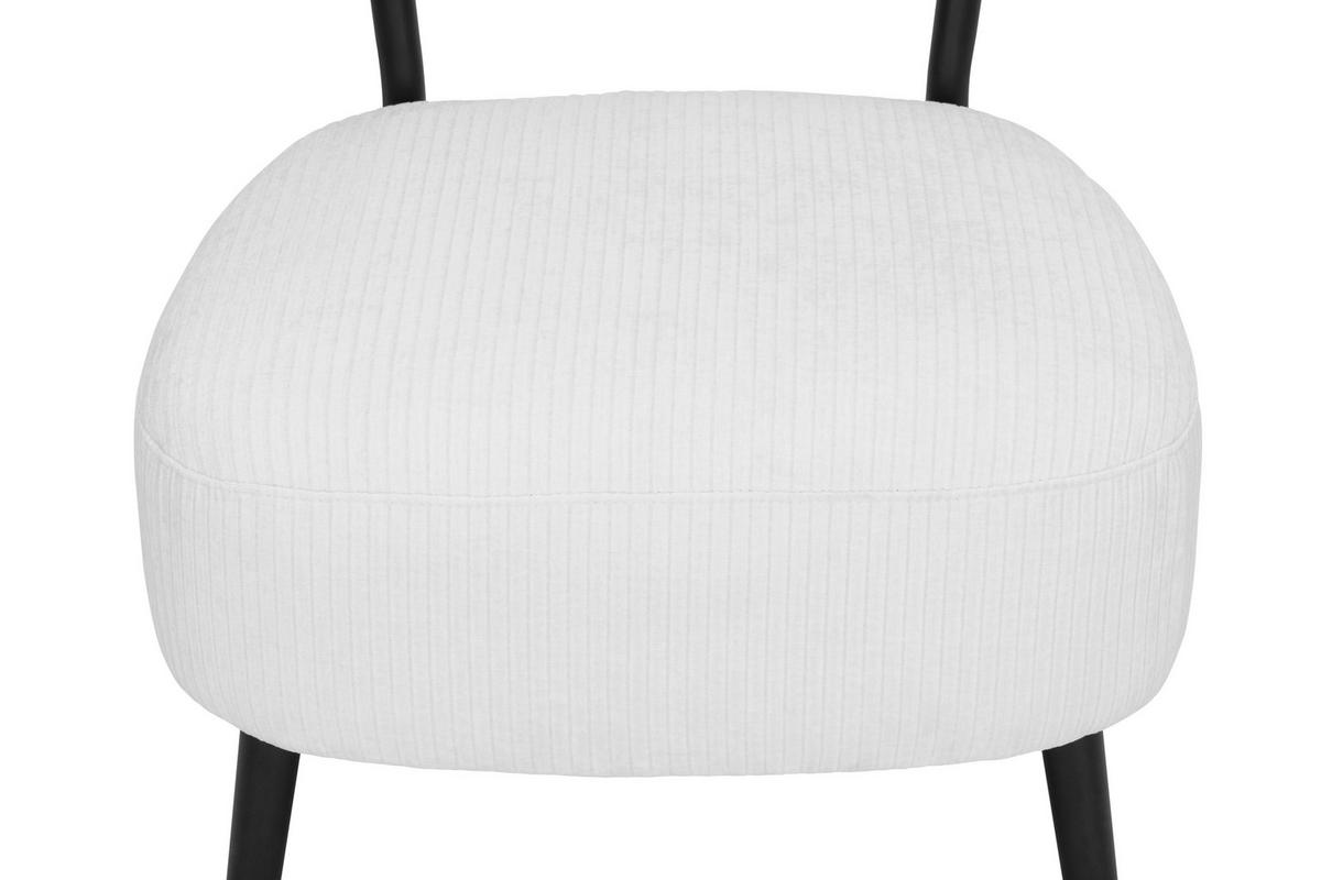 KŘESLO, textil, krémová - černá/krémová, Design, kov/textil (62/76/65,5cm) - P & B