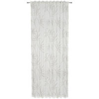 HOTOVÝ ZÁVES, priehľadné, 140/255 cm - biela/strieborná, Konventionell, textil (140/255cm) - Bio:Vio