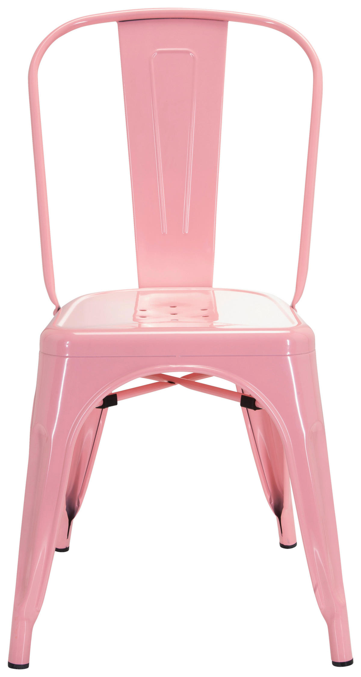 STOL  stapelbar   rosa  - rosa, Basics, metall (44/84/54cm) - MID.YOU