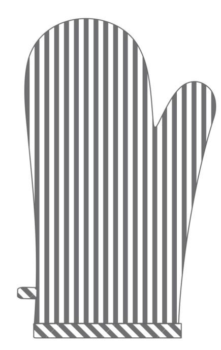 KUHINJSKA RUKAVICA siva , tekstil  SANSIBAR  - siva, tekstil (18/32cm) - Esposa