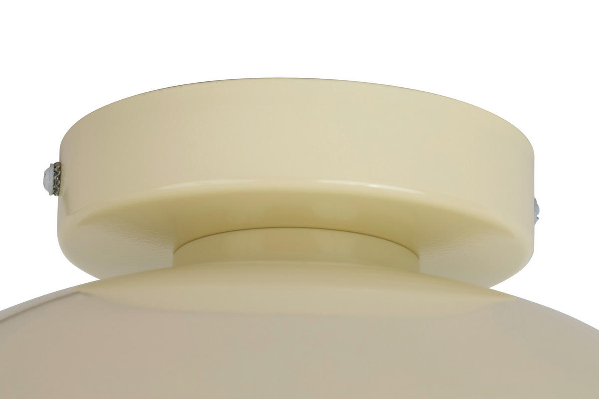 DECKENLEUCHTE 30/15 cm   - Beige, Design, Kunststoff/Metall (30/15cm) - Collet's Monde