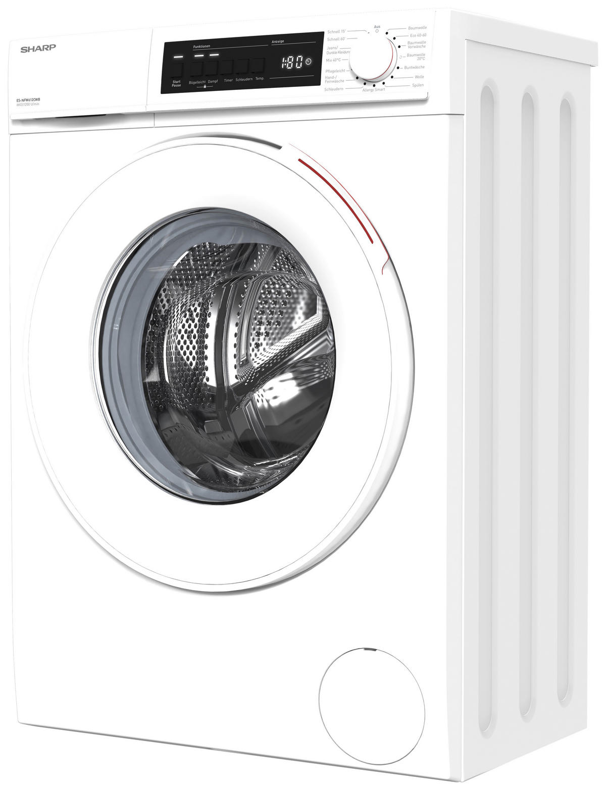 WASCHMASCHINE ES-NFW612CWB-DE  - Weiß, Basics (59,7/84,5/41,6cm) - Sharp