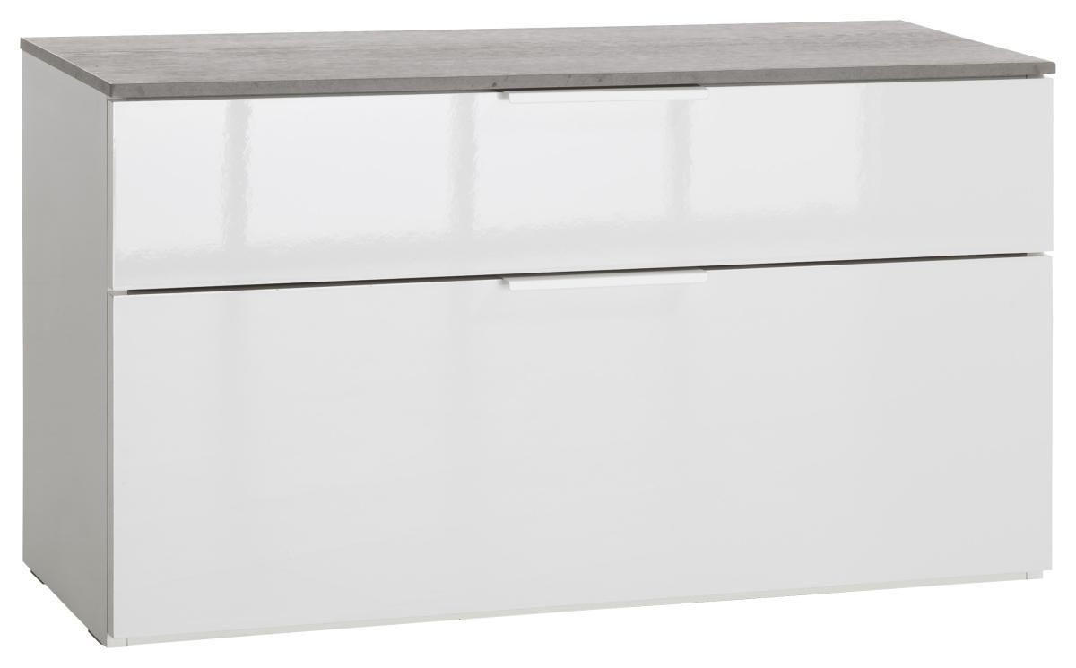 ELŐSZOBAPAD 90/50/35 cm  - világosszürke/fehér, Design, fém (90/50/35cm) - Carryhome