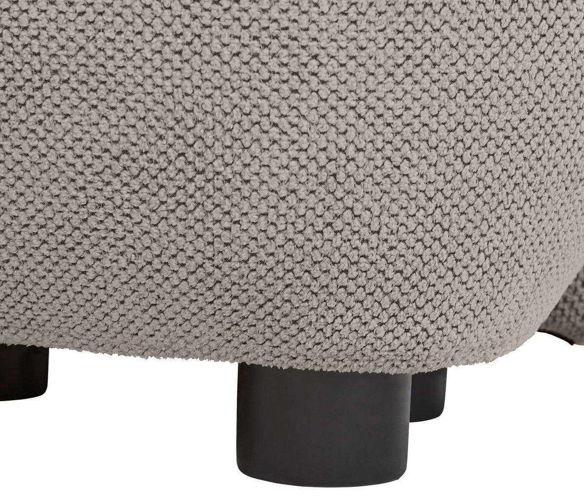 ECKSOFA Beige Webstoff  - Beige/Schwarz, MODERN, Kunststoff/Textil (175/265cm) - Carryhome