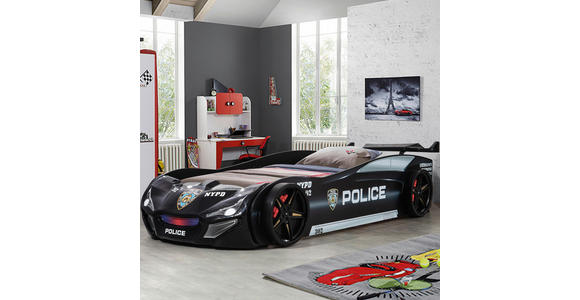 AUSZIEHBETT 90/200 cm  in Schwarz  - Schwarz/Braun, KONVENTIONELL, Holz/Holzwerkstoff (90/200cm) - Xora