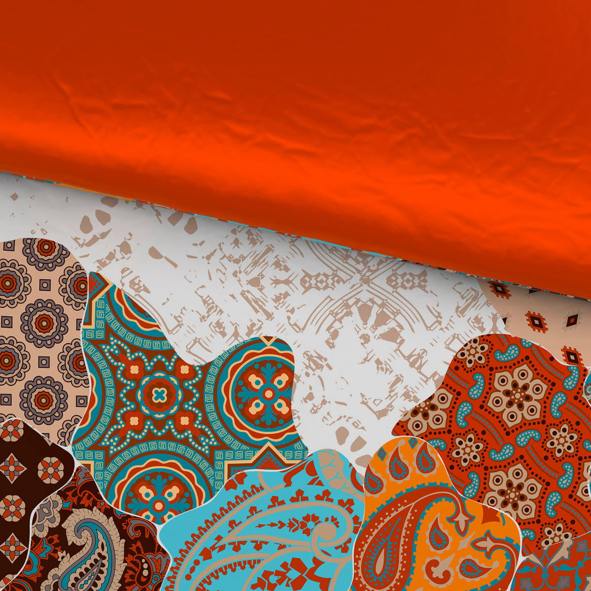 OBOUSTRANNÉ POVLEČENÍ, satén, vícebarevná, 140/200 cm - vícebarevná, Trend, textil (140/200cm) - Esposa