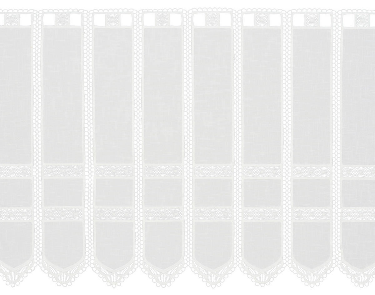 KURZGARDINE 45 cm   - Weiß, Basics, Textil (45cm) - Esposa