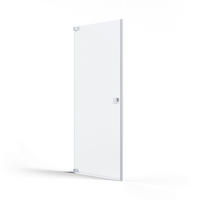 DUSCHTÜR Silberfarben  80/200 cm  - Silberfarben, MODERN, Glas/Metall (80/200cm) - Schöner Wohnen