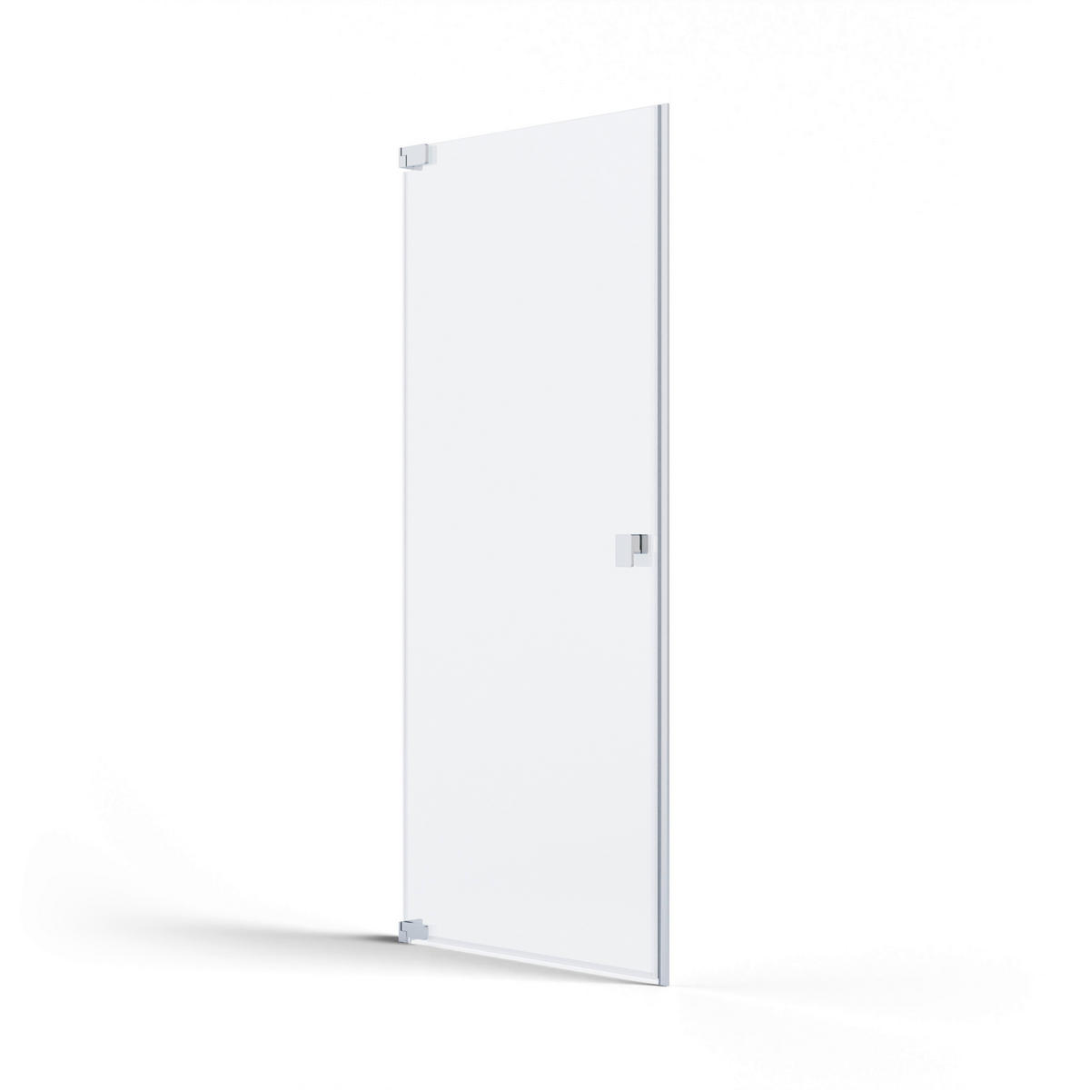 DUSCHTÜR Silberfarben  80/200 cm  - Silberfarben, MODERN, Glas/Metall (80/200cm) - Schöner Wohnen