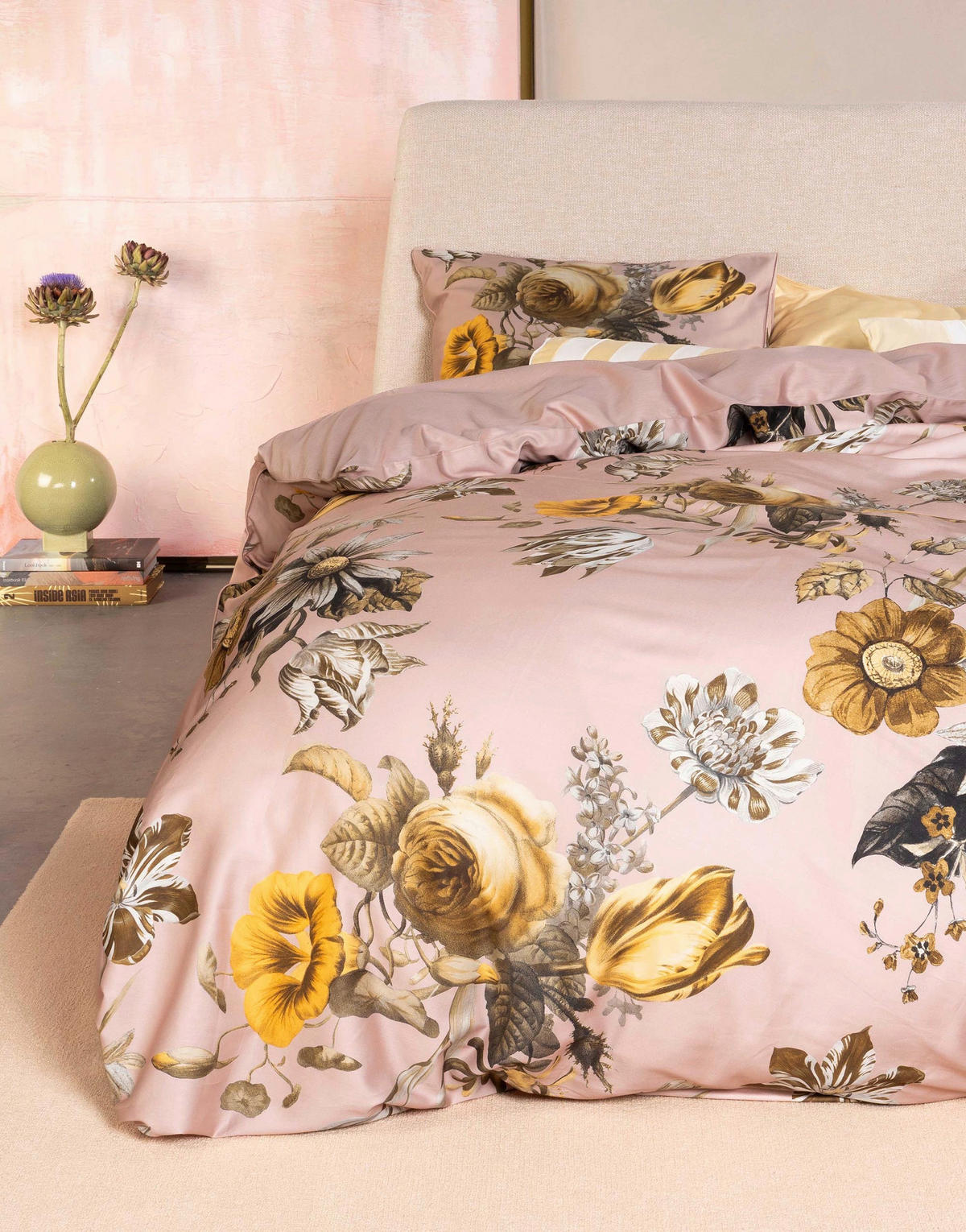 BETTWÄSCHE Florean Satin 135/200 cm  - Hellrosa, KONVENTIONELL, Textil (135/200cm) - Essenza