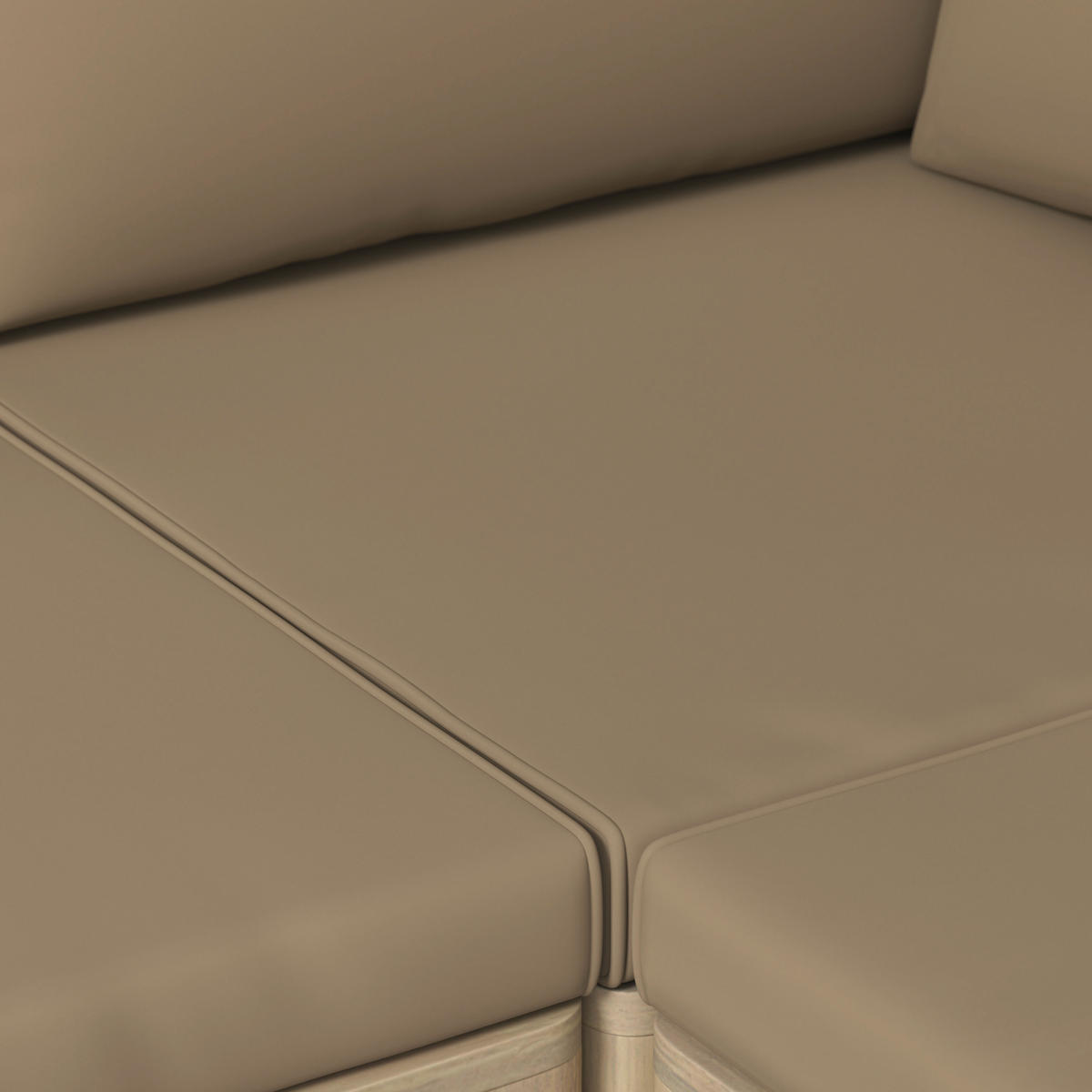 Set Lounge  223/223 cm   - culoare lemn acacia/culoare lemn tec, Natur, plastic/lemn (223/223cm) - Ambia Garden