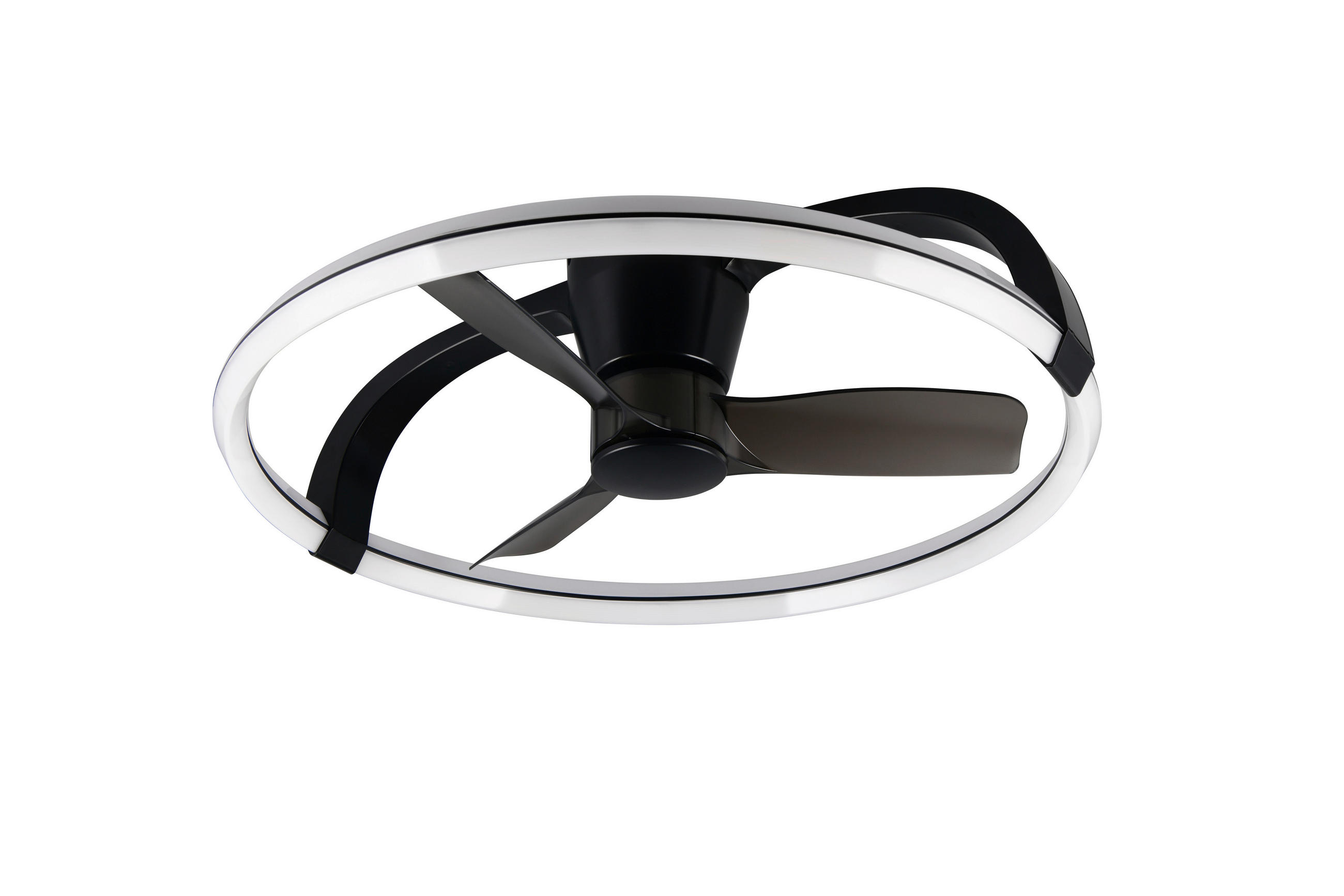 DECKENVENTILATOR 73,5/23 cm   - Schwarz, Design, Kunststoff (73,5/23cm)