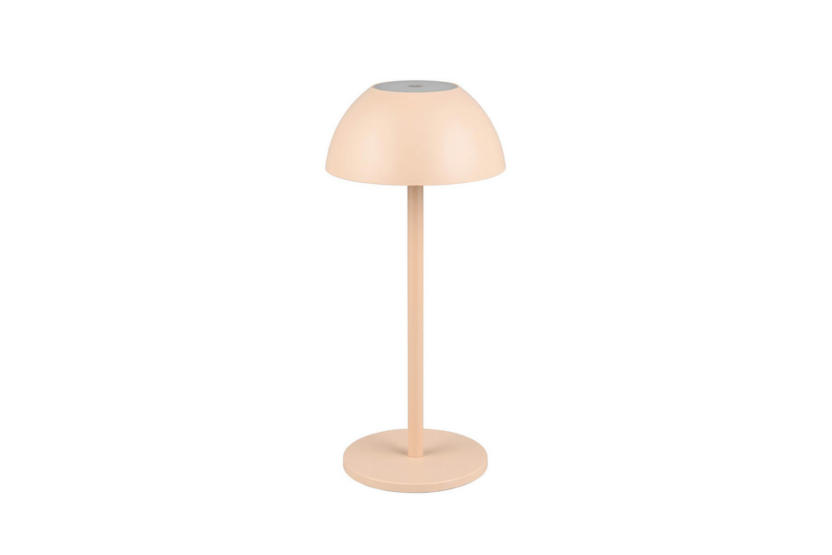 NABÍJATEĽNÁ STOLNÁ LAMPA 13,5/30 cm - piesková, Trend, plast (13,5/30cm)