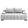 SCHLAFSOFA in Chenille, Plüsch Hellgrau  - Hellgrau/Schwarz, KONVENTIONELL, Kunststoff/Textil (209/96/100cm) - Stylife