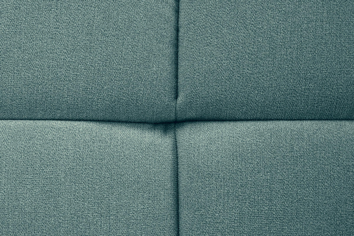 ECKSOFA in Velours Petrol  - Petrol/Schwarz, Konventionell, Kunststoff/Textil (298/168cm) - Carryhome